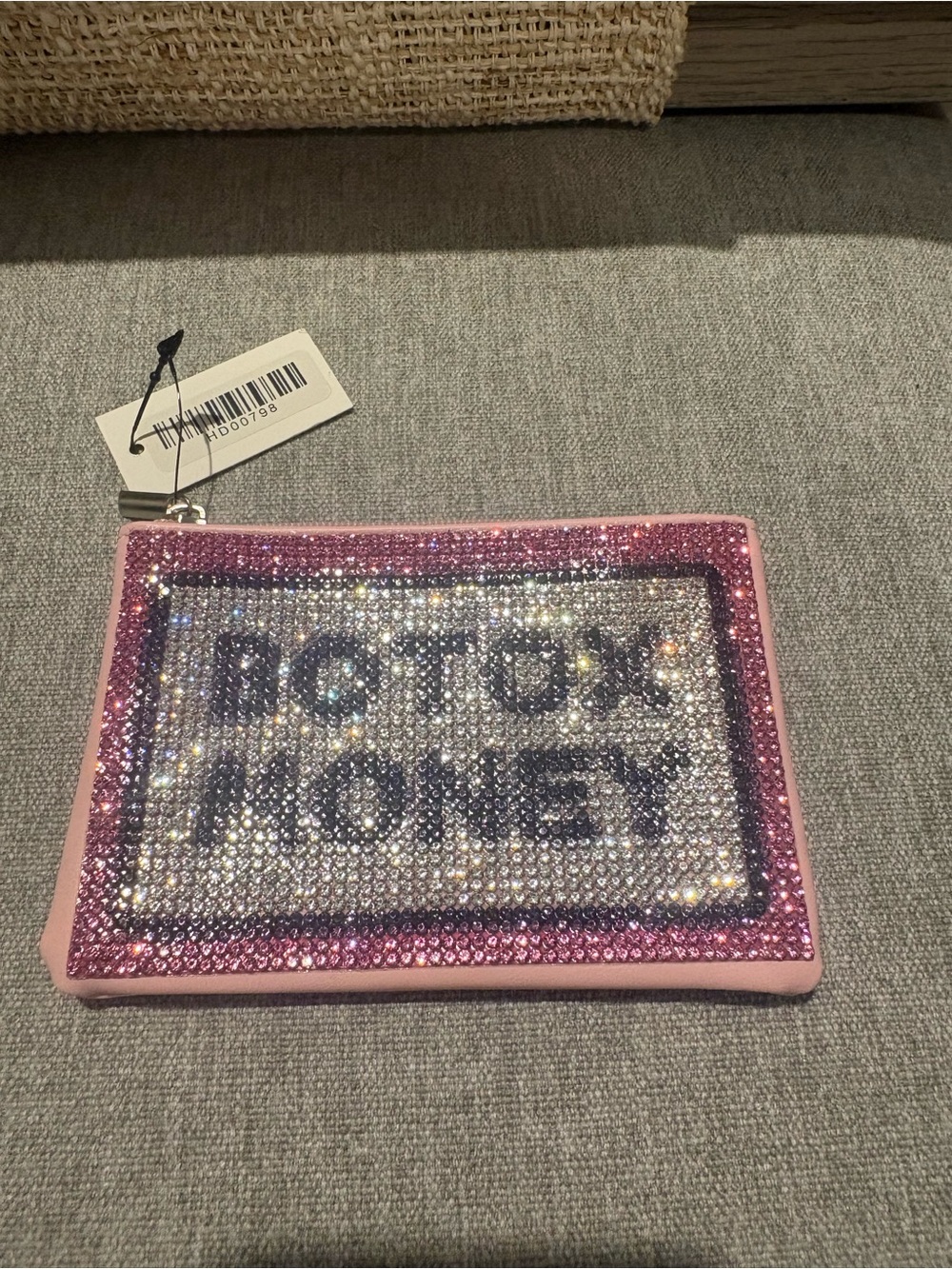 Sparkle Pink 'Detox Money' Crystal Pouch